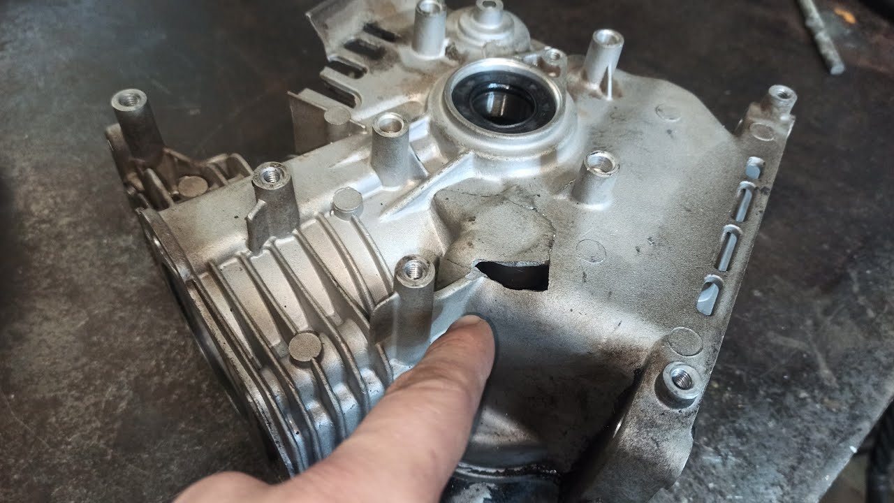 Ремонт пробитого корпуса двигателя от мотоблока!!! - YouTube