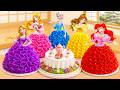 Lovely Princess Cake Compilation 💕 素晴らしいミニチュアレインボーバタークリームプリンセスケーキ💕 Sweet Japan