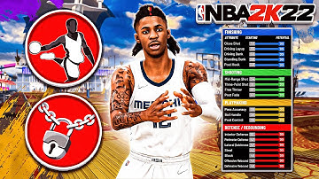 BEST JA MORANT "2 WAY SLASHING PLAYMAKER" BUILD IN NBA 2K22! BEST JUMPSHOT + ELITE CONTACT DUNKS!