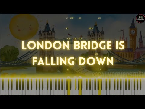 London Bridge Is Falling Down | Piano Tutorial | Nursery Rhyme Instrumental