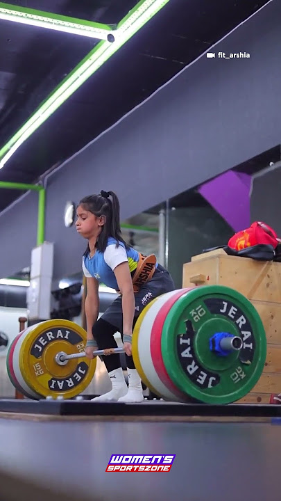 9-year-old Arshia Goswami deadlifts 75 kg! 🤯