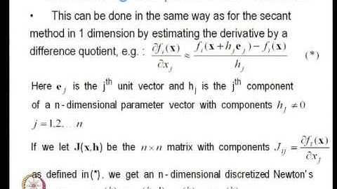 Mod-01 Lec-14 Solving Multi Dimensional Nonlinear Equations