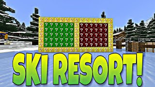 Minecraft: SKI RESORT LUCKY BLOCK! (OP Items, Deadly Traps & Mobs, & More!)  - Marketplace Showcase