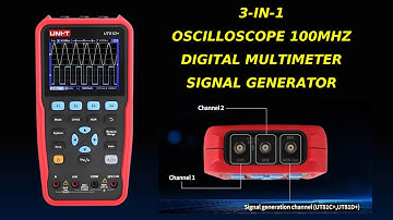 UNI-T UT81 A/B/C/D Dual-Channel Oscilloscope, Digital Multimeter, and Signal Generator