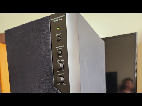 ◇ONKYO SKW-205 POWERED SUBWOOFER アンプ内蔵サブウーファー