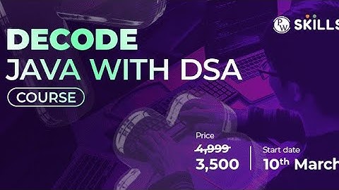 PW Coupon Code Skills Batch Decode Java DSA Course 💯 Discount 🤑। Physics Wallah Skills Java Course।