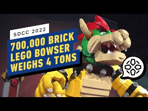 SDCC Exclusive LEGO Bowser Weighs 4 Tons | Comic Con 2022