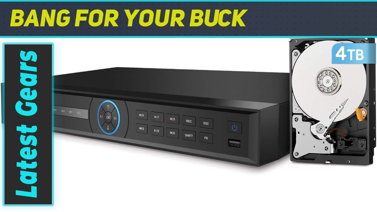 Amcrest 4K NV5232 NVR with Advanced AI Features and 4TB HDD - Best NVR for High-Resolution