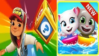 SUBWAY SURFERS GAMEPLAY HD VS TALKING TOM POOL NEW UPDATE - Free Game ANDROID iPhone/iPad/iPod screenshot 2