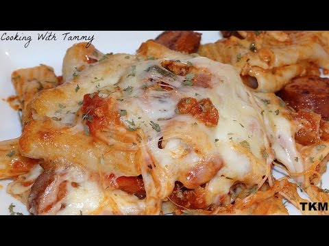 how-to-make-baked-ziti-with-meat-and-sausages