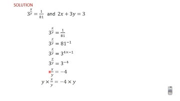 14 Exponential equations reduced to simultaneous equations