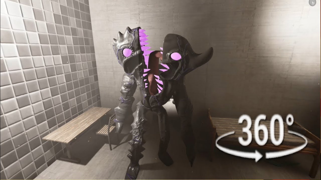 360° VR | Геймплей Garten of Banban 7 в 360-градусном видео | Смотрите, как Bittergiggle преследу...