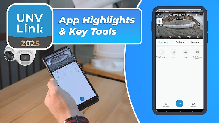 A UNV-Link app demo: The Best Smart Security Camera App to view and control your cameras anywhere