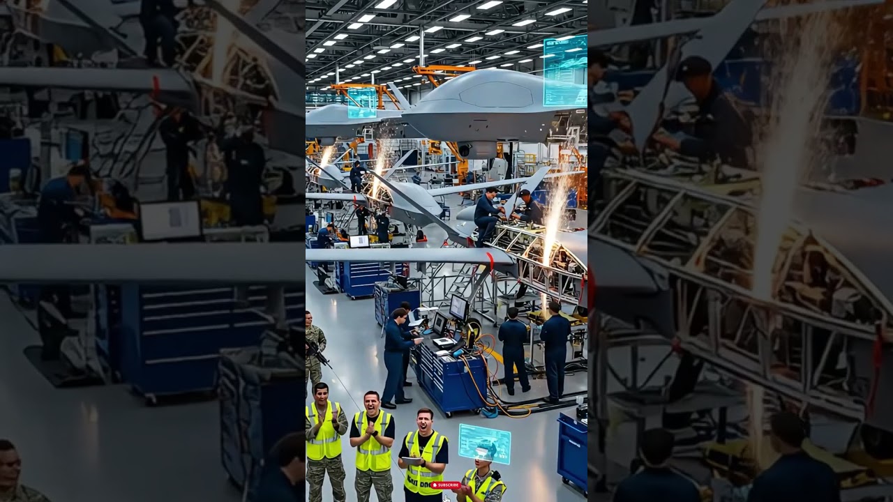 Cutting-edge drone assembly line pushing 