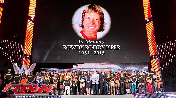 The entire WWE roster honors WWE Hall of Famer "Ro...