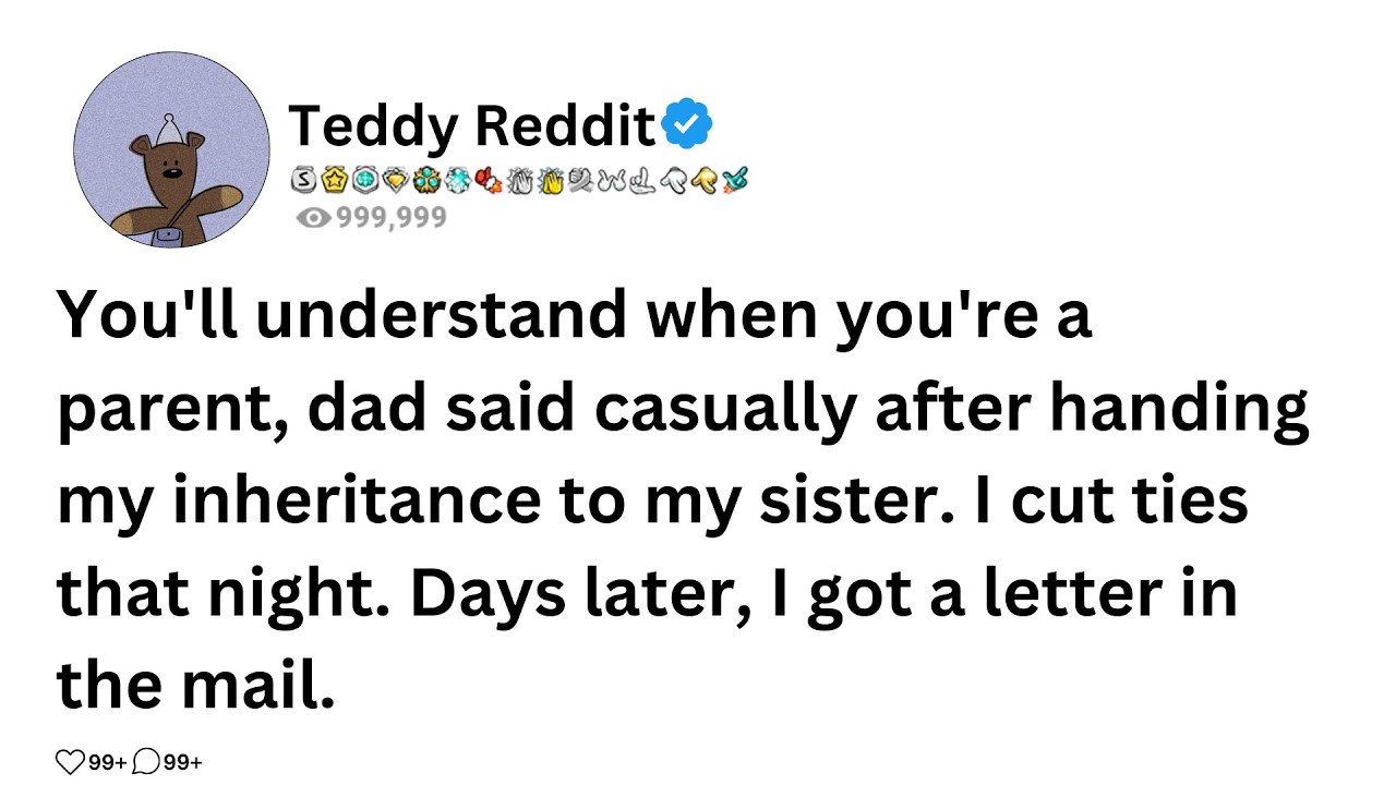 «Поймешь, когда станешь родителем», — небрежно сказал папа, передавая мое наследство сестре.
