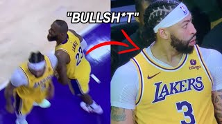 LEAKED Video Of LeBron James Cursing At The Refs \& Anthony Davis ‘Death Staring’ Darvin Ham👀