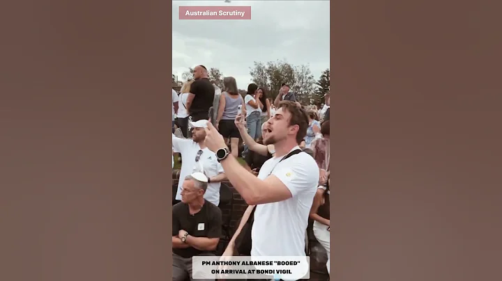 PM Anthony Albanese "BOOED"  On Arrival at Bondi Vigil #shorts