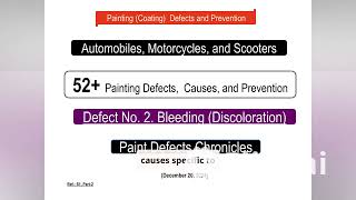 S1 Part 2 52 Painting Defects Defect No 2 Bleeding