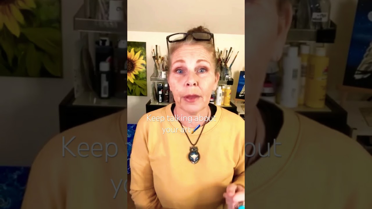Talk about your art often to make sales!🖌️ #artbusinesstips #paintingadvice #artpromotion