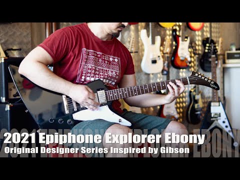 Epiphone Explorer Ebony Inspired By Gibson EMG Pickups conversion