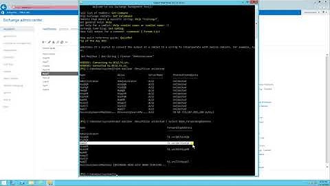 List of emails forwarded to a user in Exchange Server 2013