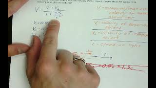 Physics 2 - Relativity - Notes 1C: Relativistic Velocities Example (#3)
