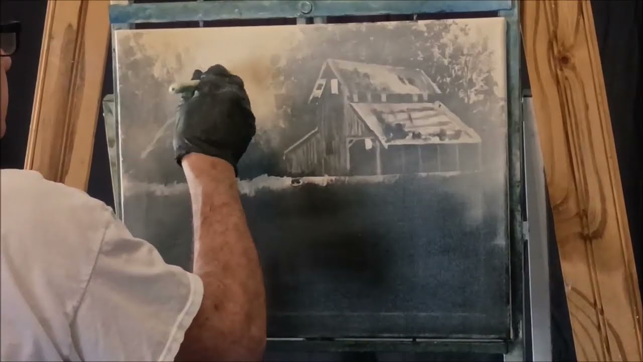 STILL STANDING | Mixed Media Barn Painting Tutorial