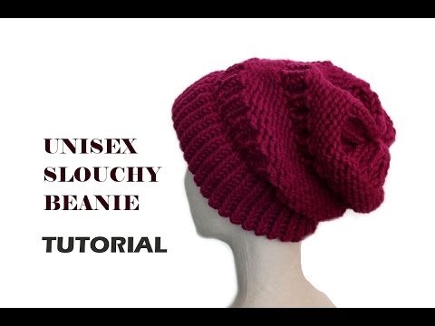 How to Loom Knit an Easy ZigZag Slouchy Beanie Hat (DIY Tutorial