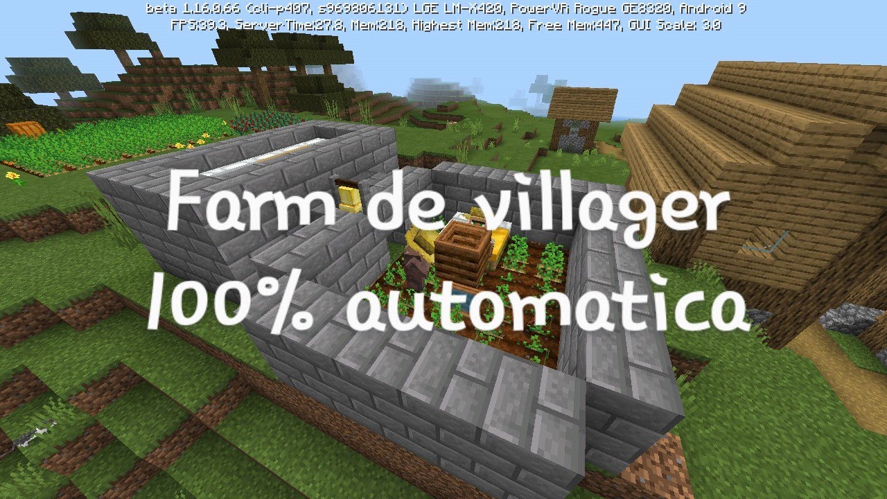 Minecraft: ep 4 Fiz uma Farm de villager Alpha world - YouTube