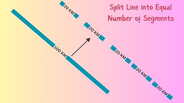 How to Split a Line into Equal number of segments using ArcGIS? || Split Line