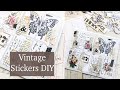 How to create BEAUTIFUL vintage STICKERS | JJ#201