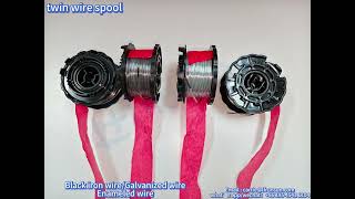 Black iron/Galvanized/ Polyester Coated wire Twin Wire Spool uesd for reber tying machine screenshot 4