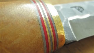 Curly birch wood in knife handle - cross cut by thetopicala Cross cutting the wood gives always some exciting new patterns out of wood grain and I really love to do it occasionally when ...