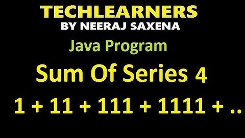 Java Sum of series 4