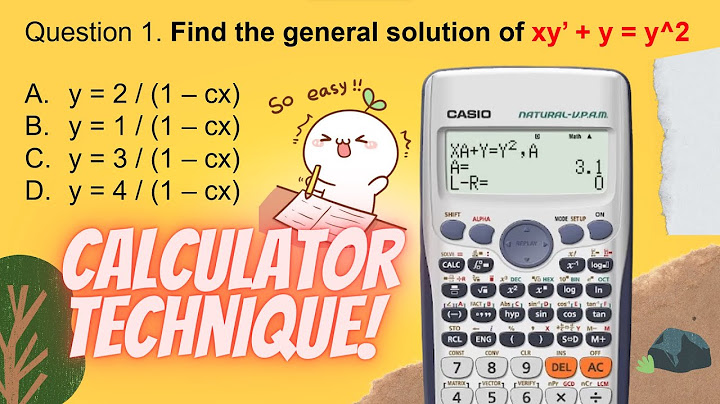 General solution of a differential equation calculator