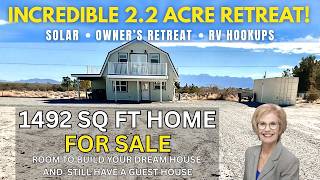 2.2 Acres in Pahrump NV | PAID Solar • RV Hookups • Owner’s Retreat | Unique!  @NormaJeanOpatik