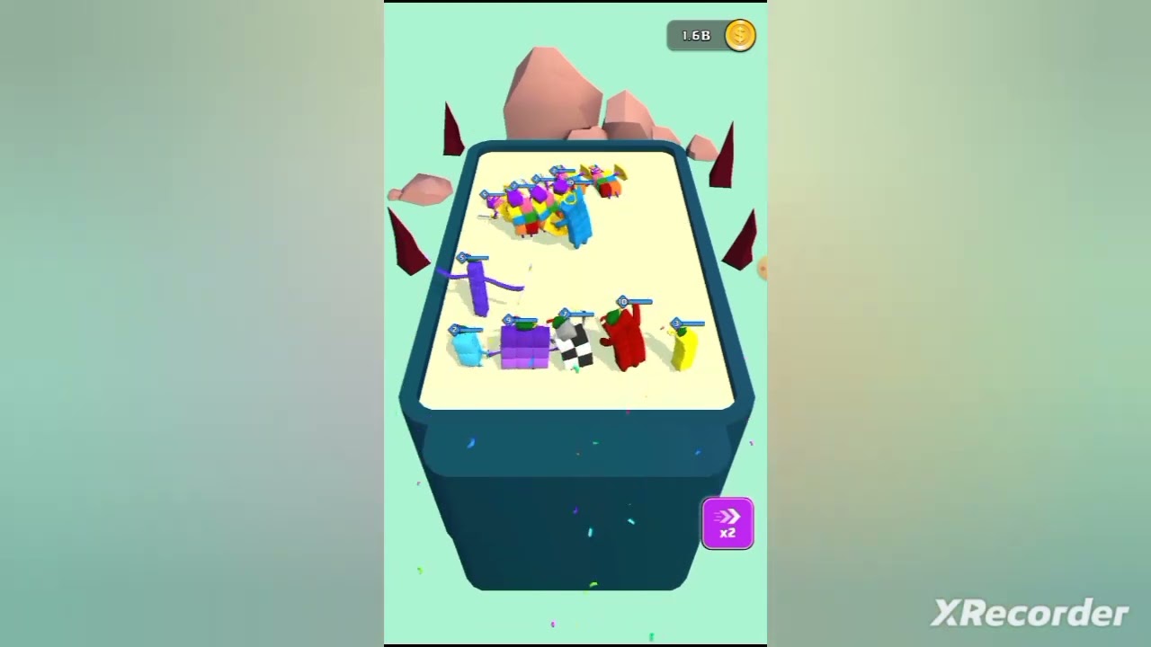 Rainbow friends, Number blocks vs regular number blocks