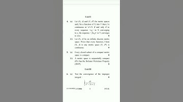 privious question paper, bsc 6th sem,real and complex analysis,gju hisar #viralvideo