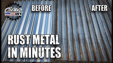 How To Rust Metal In Minutes / Rustic Farmhouse Look