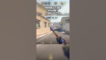 CS2 vs CSGO Marble Fade Bayonet Skin Comparison