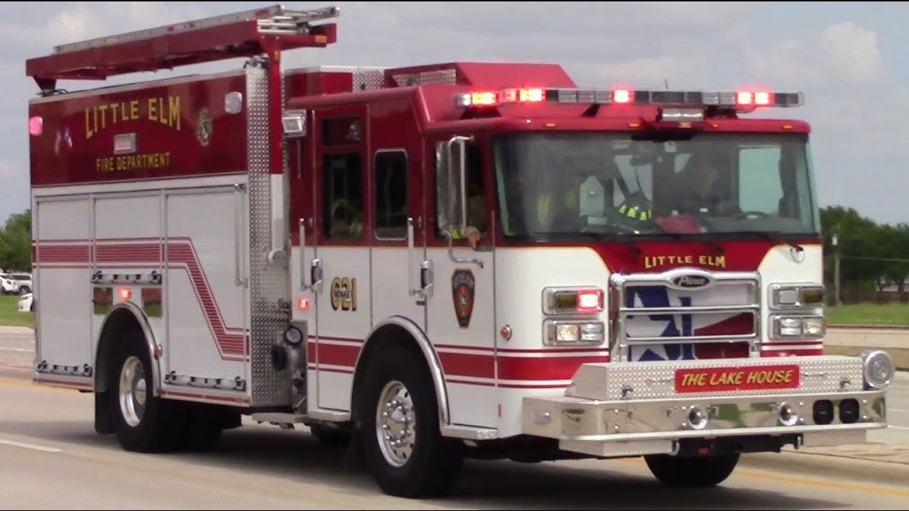 Little Elm Fire Dept. NEW Tanker 621 & Medic 621 Responding YouTube