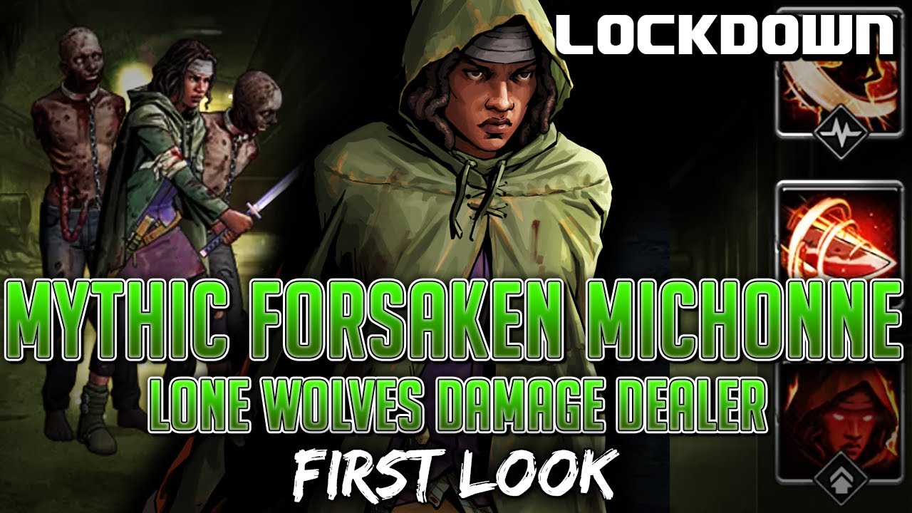 TWD RTS: Mythic Forsakan Michonne, Lone Wolves Damage Dealer! Walking Dead: Road to Survival Leaks