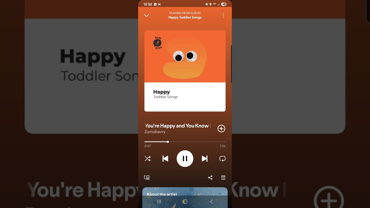 Happy Toddler Songs (Partial Album)- Zumoberry