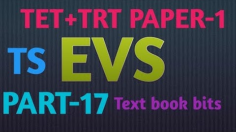 Telangana EVS textbook important bits for TET#AK vlogs#