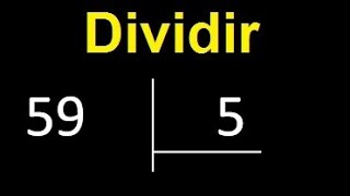 Dividing 59 by 5 is an inexact division with a decimal result. How do you divide two numbers