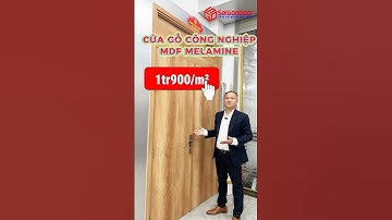 👍 Mẫu cửa gỗ công nghiệp 2 cánh đều, đây cửa gỗ MDF melamine Laminate bằng ván An Cường