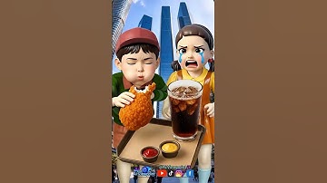 Squid Game AI Fried Chicken Crunchy Snack ASMR #squidgame #squidgame2 #ai #asmr