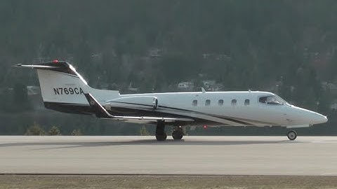 Gates Learjet 28 Loud Takeoff!