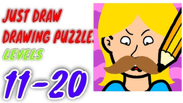 Just Draw - Drawing Puzzles Game All Level 11-20 Gameplay Walkthrough Solution (iOS)